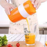 HULIANFU Portable Manual Citrus Juicer for Orange Lemon Fruit Squeezer Child Outdoor Potable Juicer Machine 300ML Orange Juice Cup