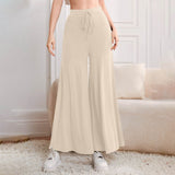 Hulianfu Fashion High Waist Wide Leg Pants For Women Autumn Loose Casual Women' S Pants Pantalon Vintage Long Trousers