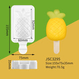 HULIANFU SILIKOLOVE Healthy Silicone Ice Cream Mold Easy Popsicle Mold Reusable Ice Cream Bar Pop Molds For DIY Making Summer Favorites