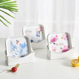 HULIANFU Spit Bones Bone Dish Household Melamine Plastic Dining Table Tray Dried Fruit Residue Snack Residue Dish Snack Dish Vinegar Dish