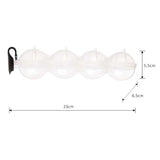 HULIANFU Round 4 Cavity Ice Mould Ice Ball Maker DIY Ice Cream Mold Plastic Whiskey Ice Cube Tray Bar Accessories Tool форма для льда