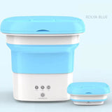 HULIANFU New Mini Folding Washing Machine Wash Fruits Electric Touch Button Household Portable Washer Foldable Barrel Type For Travel