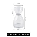 HULIANFU Personality Glass Water Bottle Set with Cup Heat-Resistant Juice Beverage Bottle Flower Tea Jug Creative Home Drinkware Supplier