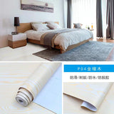 HULIANFU 2023 PVC Non-slip Self-adhesive Floor Stickers Living Room Bedroom Wood Grain Waterproof Floor Stickers Slip Wear-resistant Wallpaper