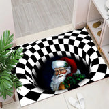 HULIANFU Olanly Halloween Scary Party Living Room Carpet Doormat 3D Non-Slip Absorbent Floor Mat Bedroom Decorative Rug