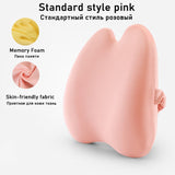 HULIANFU Memory Foam Lumbar Cushion Orthopedic Pillow Office Chair Cushion Support Waist Back Pillow Sets Car Seat Cushion Hips Massager