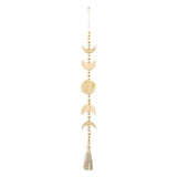 HULIANFU Natural Wood Bead Garland With Jute Rustic Wall Hanging Tassels String Handmade Garland Farmhouse Ornament DIY Home Decoration