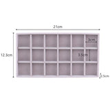 HULIANFU Velvet Jewelry Display Tray Case Hot Sales Stackable Exquisite Jewellery Holder Portable Ring Earrings Necklace Organizer Box