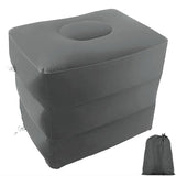 HULIANFU PVC Kids Flight Sleeping Footrest Pillow Resting Pillow On Airplane Car Bus Pillow Inflatable Travel Foot Rest Pillow Foot Pad