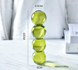 HULIANFU Nordic Creative Glass Bubble Vase Flower Arrangement Spherical Art Flower Ornaments Vases Decoration Home Birthday Gift