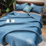 HULIANFU Summer Cooling Blanket Air Condition Comforter Quilt Lightweight And Breathable Knitting Sofa Bed Blankets 150*200/200*230cm