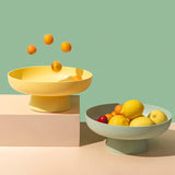 HULIANFU Nordic PP Fruit Storage Rack Removable Bottom Drainer Basket Candy Plate Home Organizer Kitchen Tool for Vegetable Food Tray