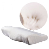 HULIANFU Memory Foam Bedding Pillow Neck protection Slow Rebound Memory Foam Butterfly Shaped Pillow Health Cervical Neck size in 50*30CM