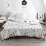 HULIANFU Svetanya Print Thin Quilt Soft Throws Blanket (no Pillowcase)