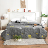 HULIANFU PEIDUO Anti-Mite Summer Cool Quilt Cartoon Thin Quilt Washable Lightweight Duvet Insert 100% Goose Down Filling Double Student