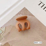 HULIANFU Sweet Solid Color Hair Clip for Women Girls Hair Claw Chic Barrettes Claw Crab Hairpins Styling Fashion Spring Hair Accessories
