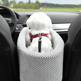 HULIANFU Portable Pet Dog Car Seat Central Control Nonslip Dog Carriers Safe Car Armrest Box Booster Kennel Bed For Small Cat Dog Travel