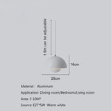 HULIANFU Restaurant Pendant Light Kitchen Pendant Lamp Dining room LED Light Modern Hanging Light for Bedroom Living room Nordic 7 Color