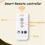 HULIANFU Star Shape Lamp LED Night Lights Bedside Wall Lamp Remote Sensor Control Cartoons Sleeping Light Nursery Children  Bedroom Lamp