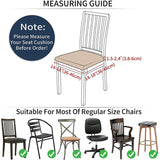 HULIANFU Removable Dining Chair Seat Cover Jacquard Dining Chair Covers Stretch Seat Cushion Slipcover for Dining Room Kitchen Chairs