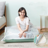 HULIANFU No Need Pump Vacuum Bags Large Plastic Storage Bags for Storing Clothes blankets Compression Empty Bag Covers Travel Accessories