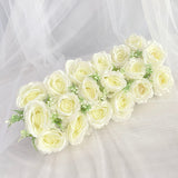 HULIANFU Luxury Wedding Road Cited Flowers Rose Peony Hydrangea Mix DIY Arched Door Flower Row Window T Station Wedding Decoration