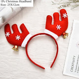 HULIANFU 2023 LuanQI Christmas Headbands for Children Adult Hair Band Red Christmas Santa Claus Snowman Antlers Headband Xmas Decoration Gifts