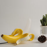 HULIANFU Table Lamp Italy Banana Desk Lamp Night Lights Led Bedroom Bedside Living Room Glass Modern Home Decor Lighting Fixtures