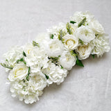 HULIANFU Luxury Wedding Road Cited Flowers Rose Peony Hydrangea Mix DIY Arched Door Flower Row Window T Station Wedding Decoration