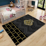 HULIANFU Muslim Prayer Non-slip Carpet Room Mat Square Removable Kitchen Bathroom Floor Waterproof Carpet Mat Bedroom Furry Carpet Tapis