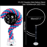 HULIANFU Ring Balloon Arch Stand DIY Background Balloon Holder Circle Ballon Column Base Baby Shower Birthday Wedding Party Decor