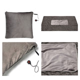 HULIANFU Winter Electric Blanket Thicker Body Warmer 150x105cm USB Electric Heating Shawl Washable Thermostat Electric Heating Blanket