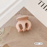 HULIANFU Sweet Solid Color Hair Clip for Women Girls Hair Claw Chic Barrettes Claw Crab Hairpins Styling Fashion Spring Hair Accessories