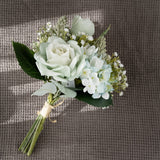 HULIANFU 2023 Autumn Artificial Flowers 43cm Silk Rose Flower Bouquet Arrangement Luxury Fake Flower Wedding Living Room Decoration