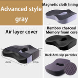 HULIANFU Memory Foam Seat Cushion Orthopedic Pillow Office Chair Cushion Lumbar Cushions Car Seat Butt Hemorrhoid Coccyx Vertebra Sets