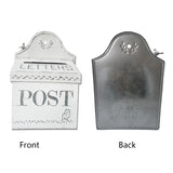 HULIANFU Outdoor Garden Retro Mailbox Decorative Wall Mounted Metal Country Mailbox Post Box