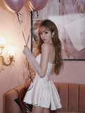 hulianfu  Evening party dresses for women  Summer clothes sexy off shoulder dress elegant vintage embroidered dress mini black