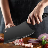 HULIANFU Stainless Steel Butcher Knife Bone Chopping Knife Meat Vegetables Slicing Cleaver High Hardness Kitchen Chef Cutter Tools