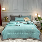 HULIANFU NEW Blanket Soft Premium Cotton Quilt Blanket Queen King Size Air Conditioning Quilt