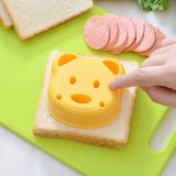 HULIANFU Teddy Bear Sandwich Mold Toast Bread Making Cutter Mould Cute Baking Pastry Tools Children Interesting Food Kitchen Accessories