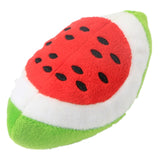 HULIANFU Pet Toys Plush Squeaky Toy Bite-Resistant Clean Dog Chew Puppy Training Toy Soft Banana Bone Vegetable Fruit Pet Supplies