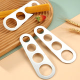 HULIANFU Stainless Steel Spaghetti Ruler Pasta Measuring Device Spaghetti Kitchen Gadget 4-hole Rice Noodle Measuring Device Pasta Cutter