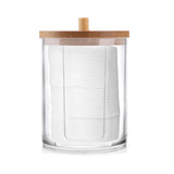 HULIANFU Pearl Cosmetic Brush Holder Transparent Acrylic Cosmetic Brush Container Dustproof Beauty Makeup Tools Organizer Pen Storage Box