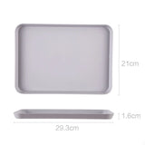HULIANFU Multi Nordic Creative Multi-function Rectangular Plastic Tray Storage  Kitchen Supplies Home  Fruit Dessert
