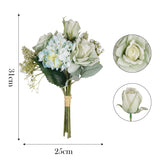 HULIANFU 2023 Autumn Artificial Flowers 43cm Silk Rose Flower Bouquet Arrangement Luxury Fake Flower Wedding Living Room Decoration