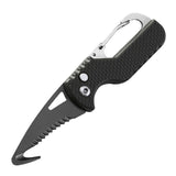 HULIANFU Portable Multifunctional Express Parcel Knife, Keychain, Serrated Hook, Carry-on Unpacking, Emergency Survival Tool Box Opener