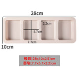 HULIANFU Silicone Soap Molds 4 with Oval Round Square Soap Molds Silicon Mold for Soap Making Soap Molds Silicone Molds for Baking