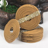 HULIANFU T 48pcs/box Natural Coil Incense Aromatherapy Fragrance Indoors Indian Buddhist Sandalwood Incense Without Censer