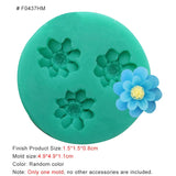 HULIANFU New Mini Flowers Series Silicone Mold DIY Handmade Fondant Cake Baking Chocolate Sugar Cake Tool Resin Polymer Clay Making Mould