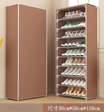 HULIANFU Shoe Rack Multi-layer Household Dust-proof Shoe Cabinet Assembly Economical Shoe Rack Dormitory Door Storage Cabinet